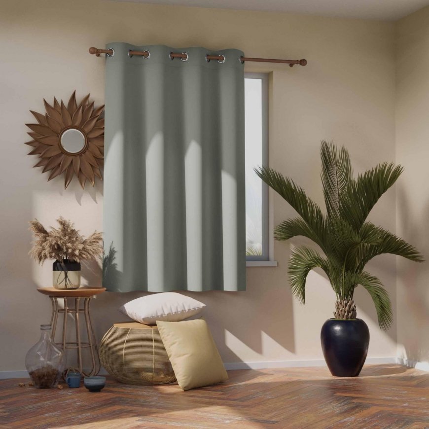 AmeliaHome CURT/AH/BLACKOUT/EYELETS/Silver/140X175/1PC – 3