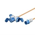 Goobay-adapteri CEE na CEE 16A ja 2 Schuko 10m Goobay-adapteri CEE na CEE 16A ja 2 Schuko 10m