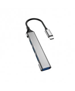 DUDAO A16T 4-in-4 USB-C Hub Wired USB 3.2 Gen 1 (3.1 Gen 1) Type-C Grey