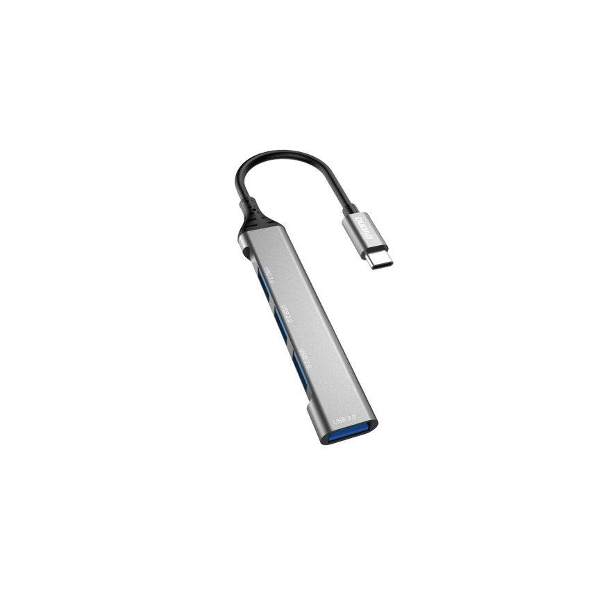 DUDAO A16T 4-in-4 USB-C Hub Juhtmega ühendatud USB 3.2 Gen 1 (3.1 Gen 1) Type-C Hall