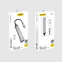 DUDAO A16T 4-in-4 USB-C Hub Langallinen USB 3.2 Gen 1 (3.1 Gen 1) Type-C Harmaa