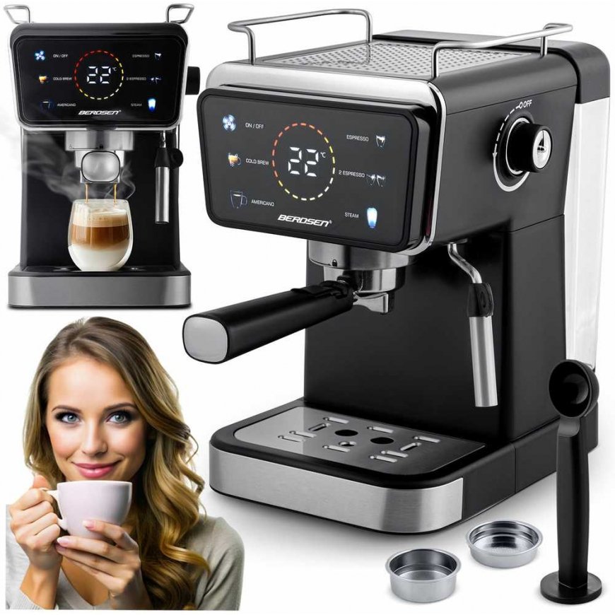 Coffee machine Coffee machine plunger 20 bars Berdsen BD-771 black