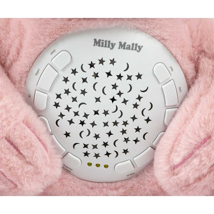 Milly Mally plush toy with projector, Milly bear, pink – 4