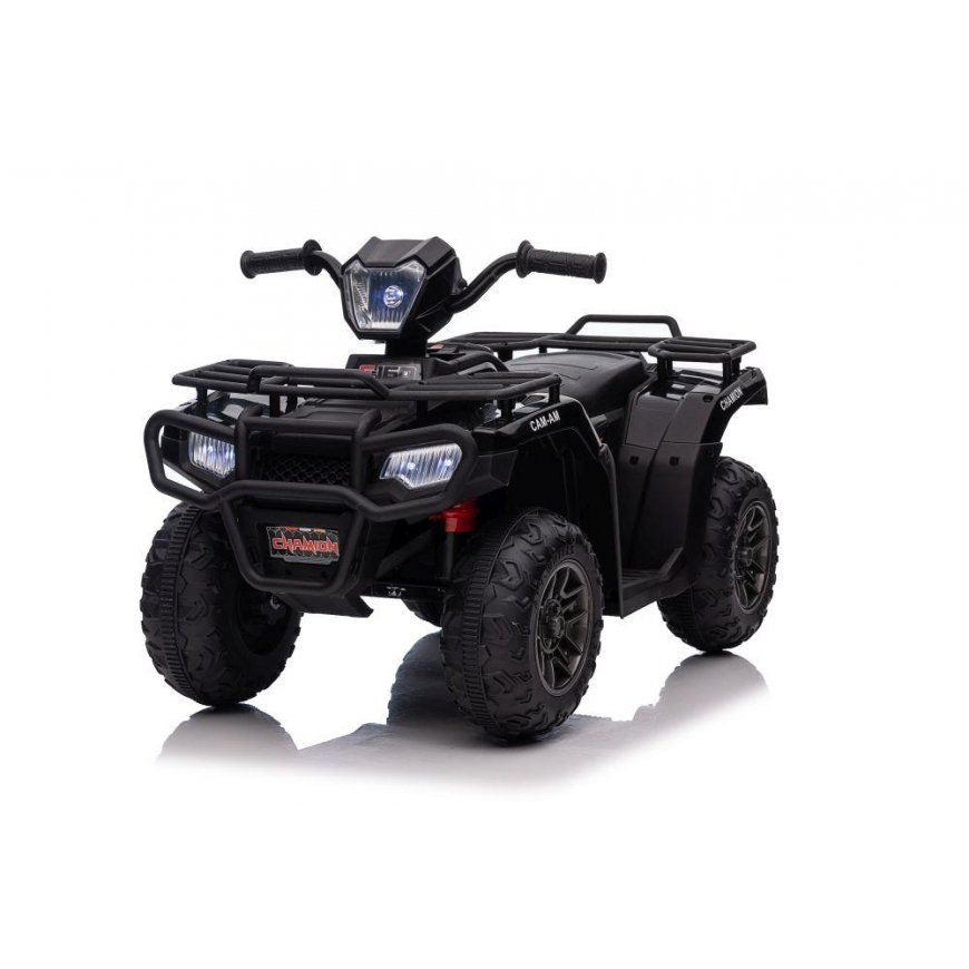 Lean Cars Yksipaikkainen lasten sähköauto Quad JC915, musta – 2