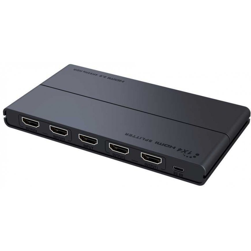 PremiumCord PREMIUMCORD HDMI 2.0 splitter 1–4 ports, 4K x 2K/60Hz, FULL HD, 3D, HDR support – 4
