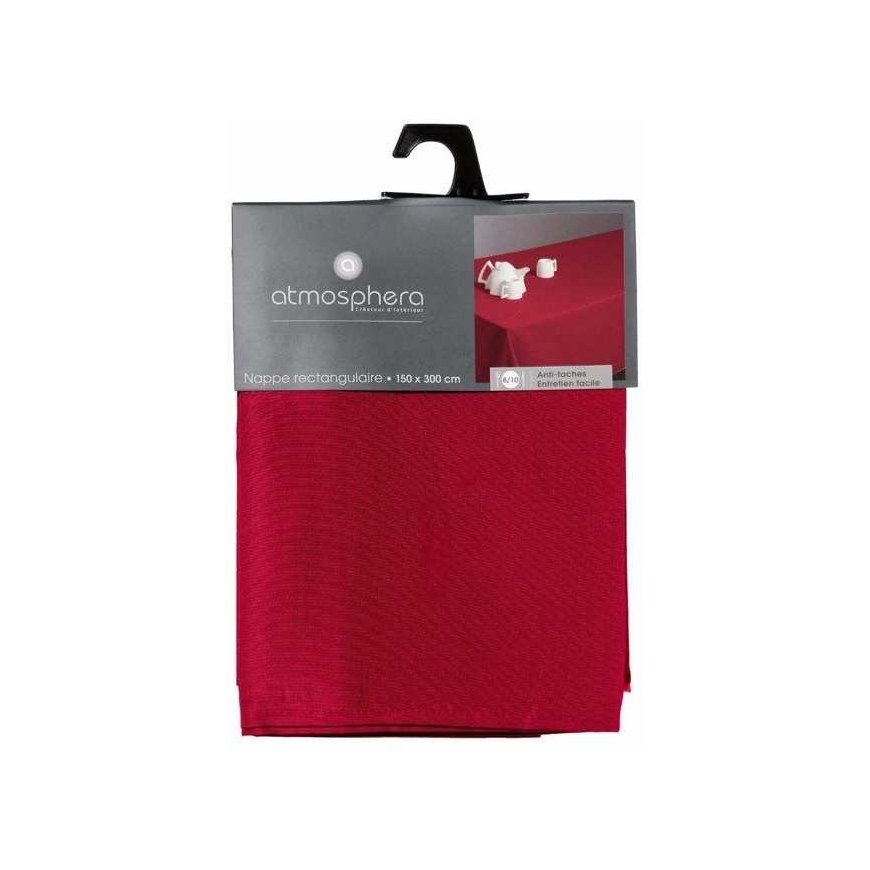 Atmosphera Tablecloth, Rectangular Tablecloth, Elegant Living Room Tablecloth, Red, 300 x 150 cm – 3