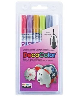 Маркер для декорирования различных поверхностей Marvy Decocolor Fine 200-6D Retro, 6 шт.