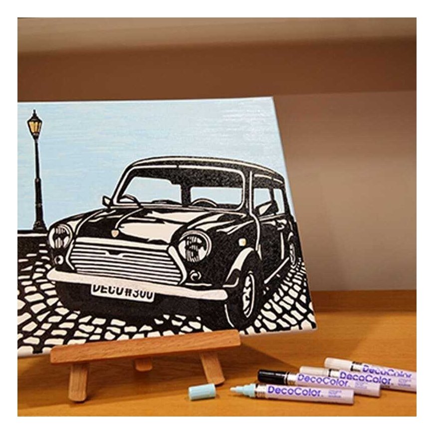 Merkit eri pintojen koristeluun Marvy Decocolor Fine 200-6D Retro, 6 kpl. – 3