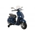 Lean Cars Детский электрический скутер Vespa GTS 300 синий