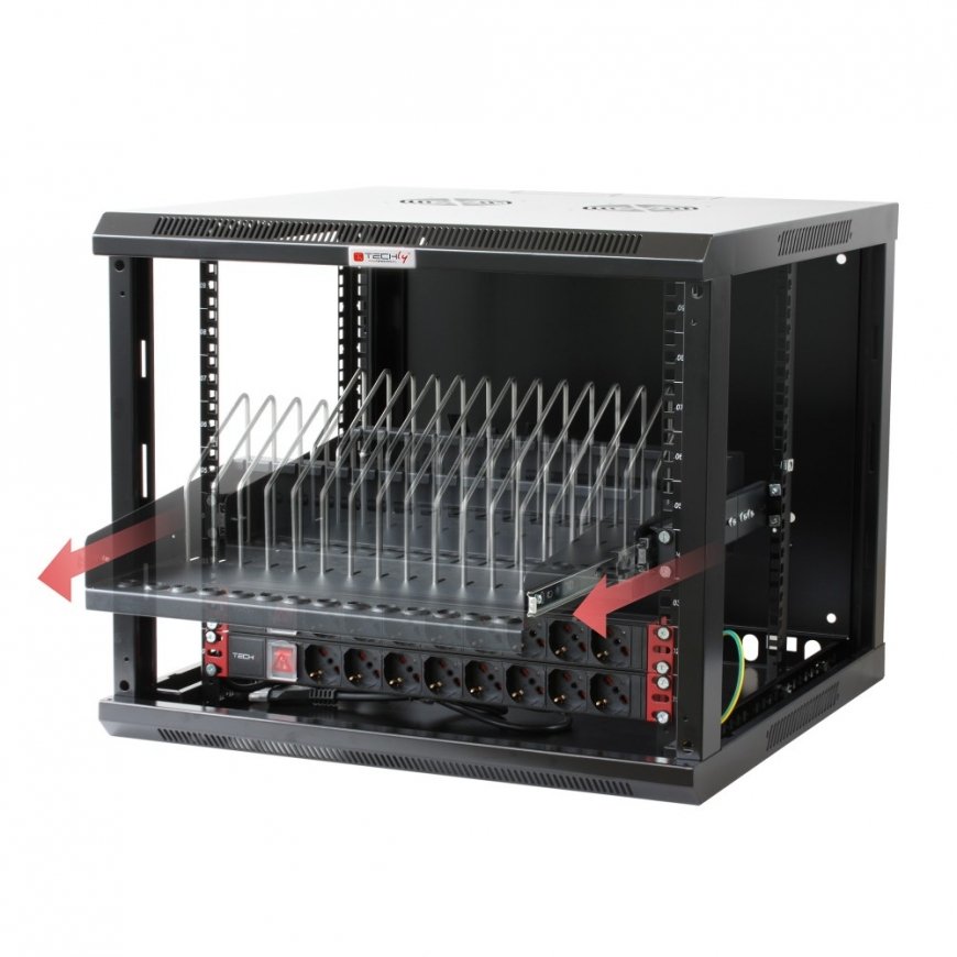 Techly I-CABINET-TRAY14BK komutacinės spintos priedas Stovo lentyna