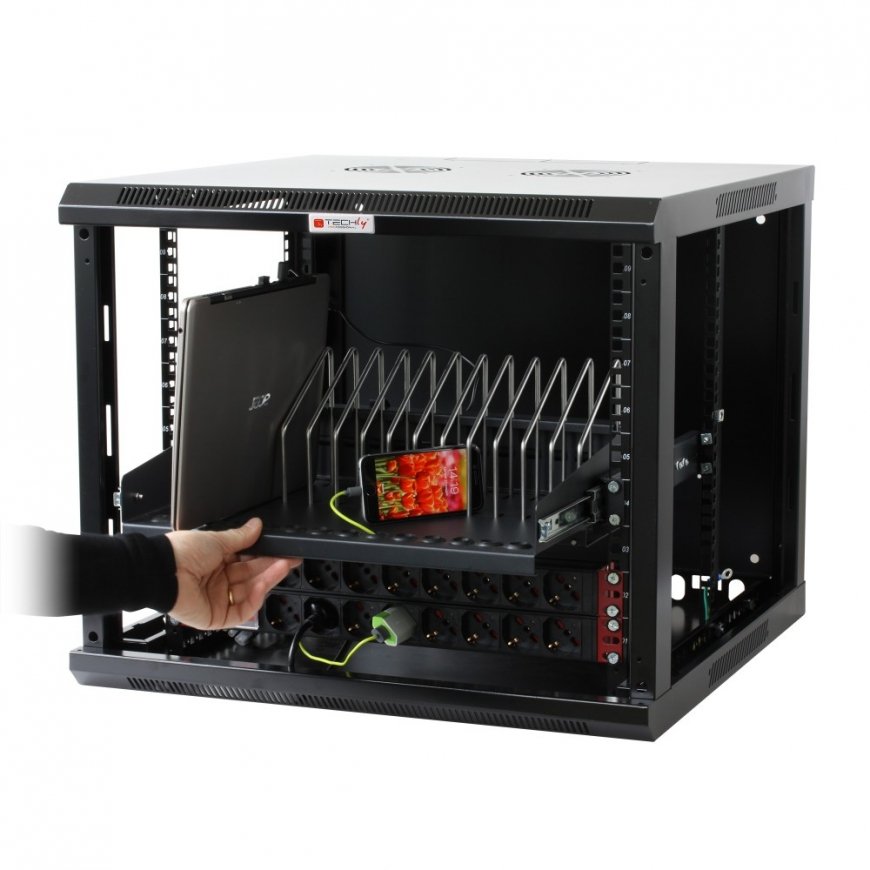 Techly I-CABINET-TRAY14BK palvelinkaapin lisävaruste Kehikon hylly – 2