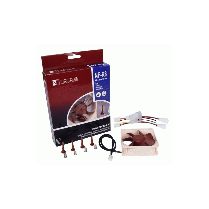 Noctua NF-R8 computer cooling system Computer case Fan – 3