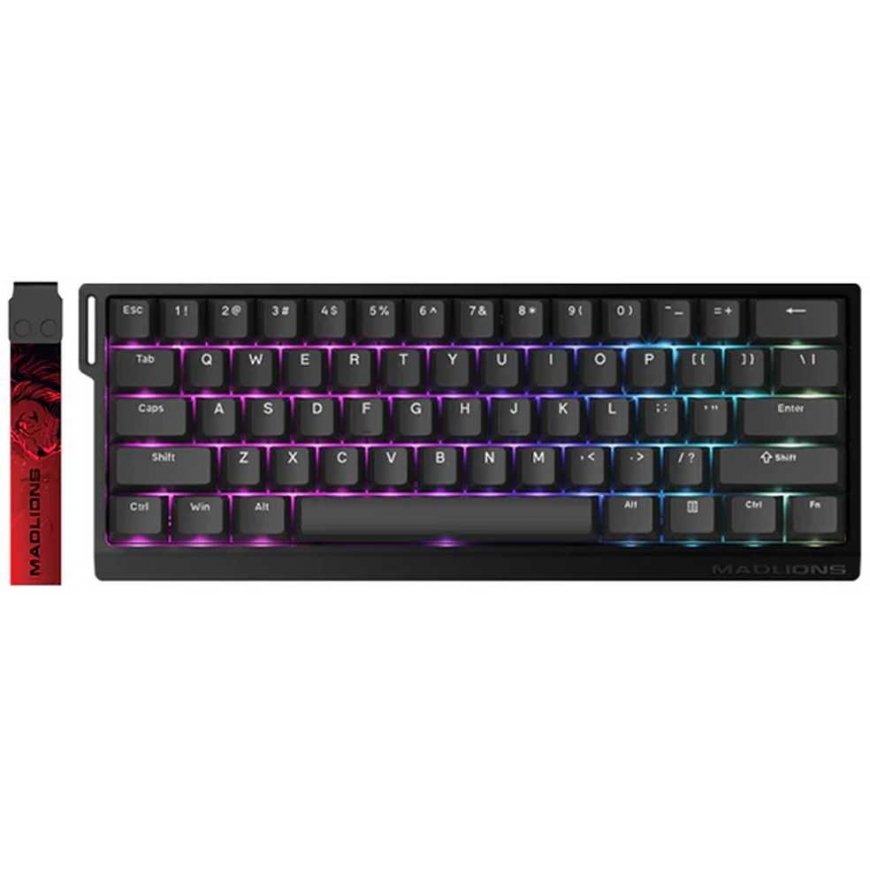 Fierce Gaming Gear (FGG) Madlions FGG Madlions MAD60 HE RGB - ASV izkārtojums - Magnētiskie Amber Pro slēdži - Melns (Melns) Mag