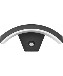 Lubinis valgusti Orno PILEA LED 9W, aia lamp PIR anduriga, 700lm, IP54, 4000K, must