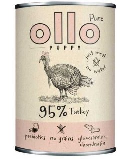 OLLO kucēnu tīra kalkūtiņa - mitrais suņu ēdiens - 850 g