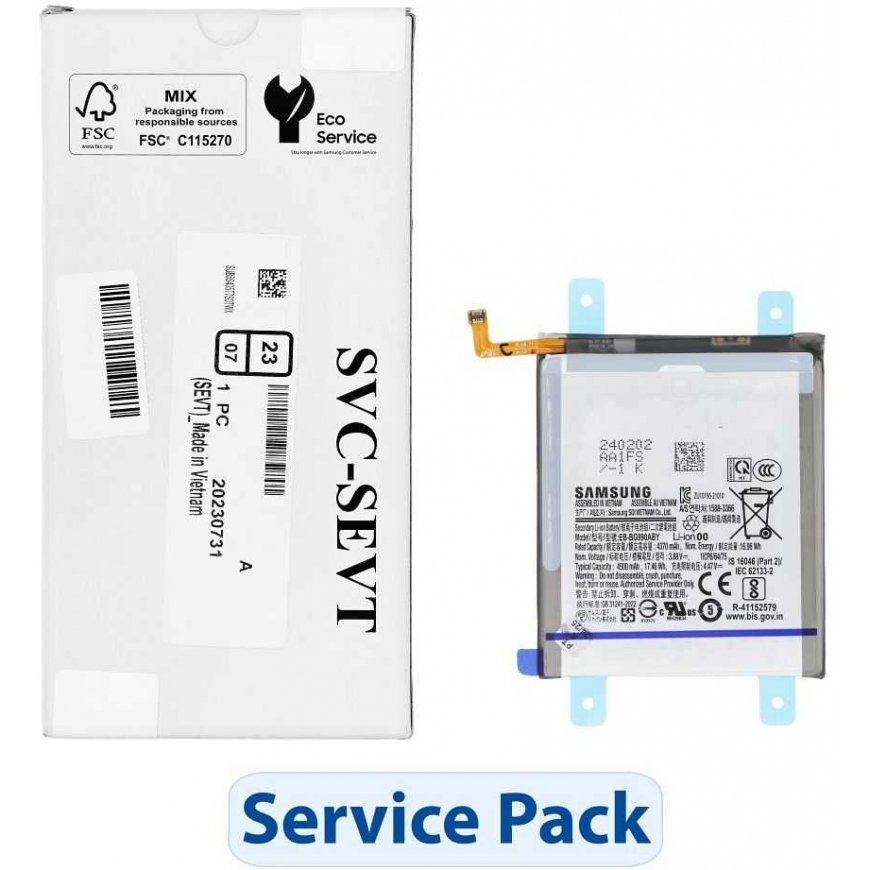 „ServicePack Baterija EB-BG990ABY“ arba „Samsung S21 FE G990 GH82-26409A“