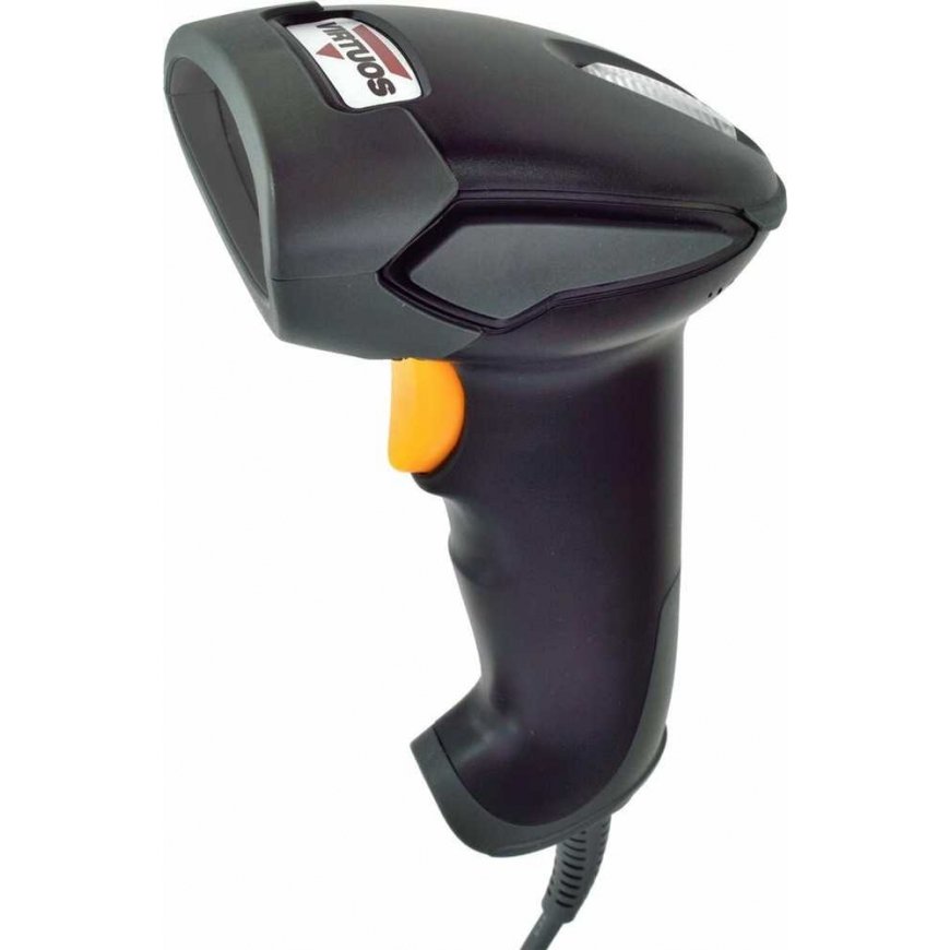 Virtuos Virtuos CCD svītru kodu lasītājs HT-310A liela attāluma, USB (taustiņu/RS232), statīvs, melns – 2