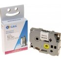 G&G kirjutuslint 18mm x 8m must-valge ühilduv Brother TZe-241