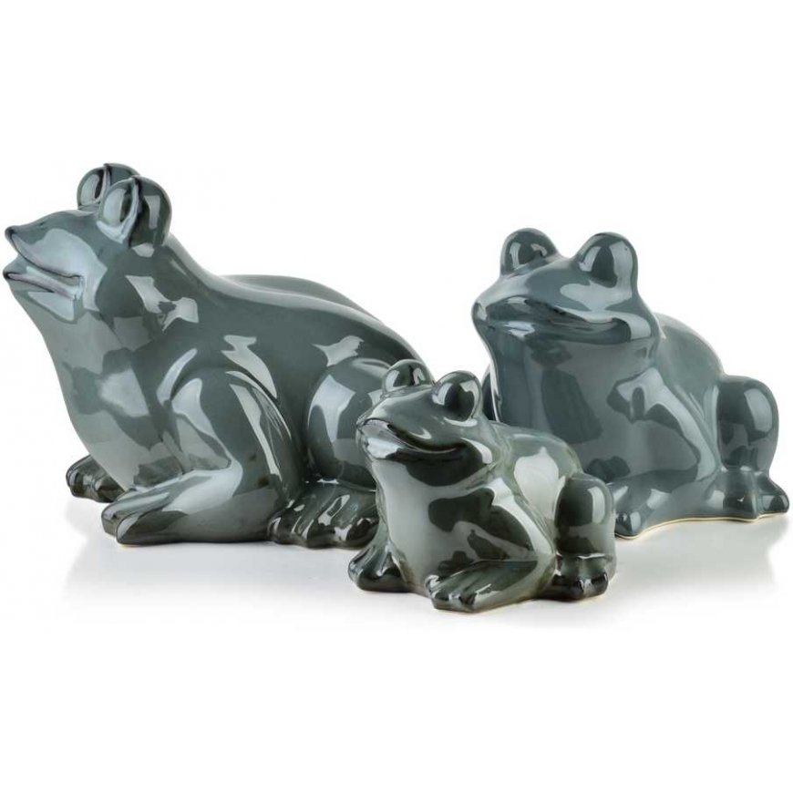 Mondex MAVE Blue Frog Figure ceramic 21x22x17cm – 3