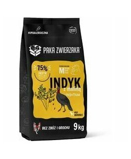 PAKA ZWIERZAKA Turkey with raspberry M - dry dog food - 9kg