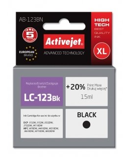 Activejet AB-123BN tindikassett 1 tk Kokkusobiv High (XL) Yield Must