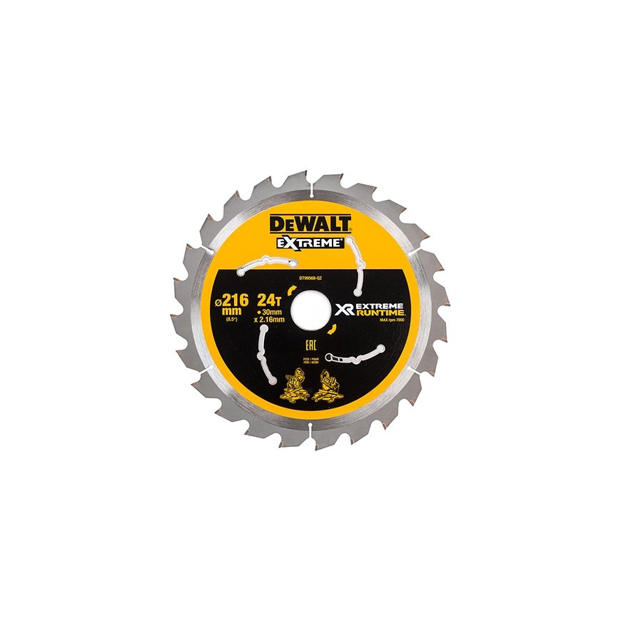 DeWALT DT99568-QZ pyörösahanterä 21,6 cm 1 kpl