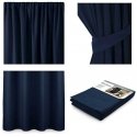 Nakts aizkars AmeliaHome BLACKOUT 140X245 cm, 1 gab., lente/ķīļi, krāsa: tumši zila