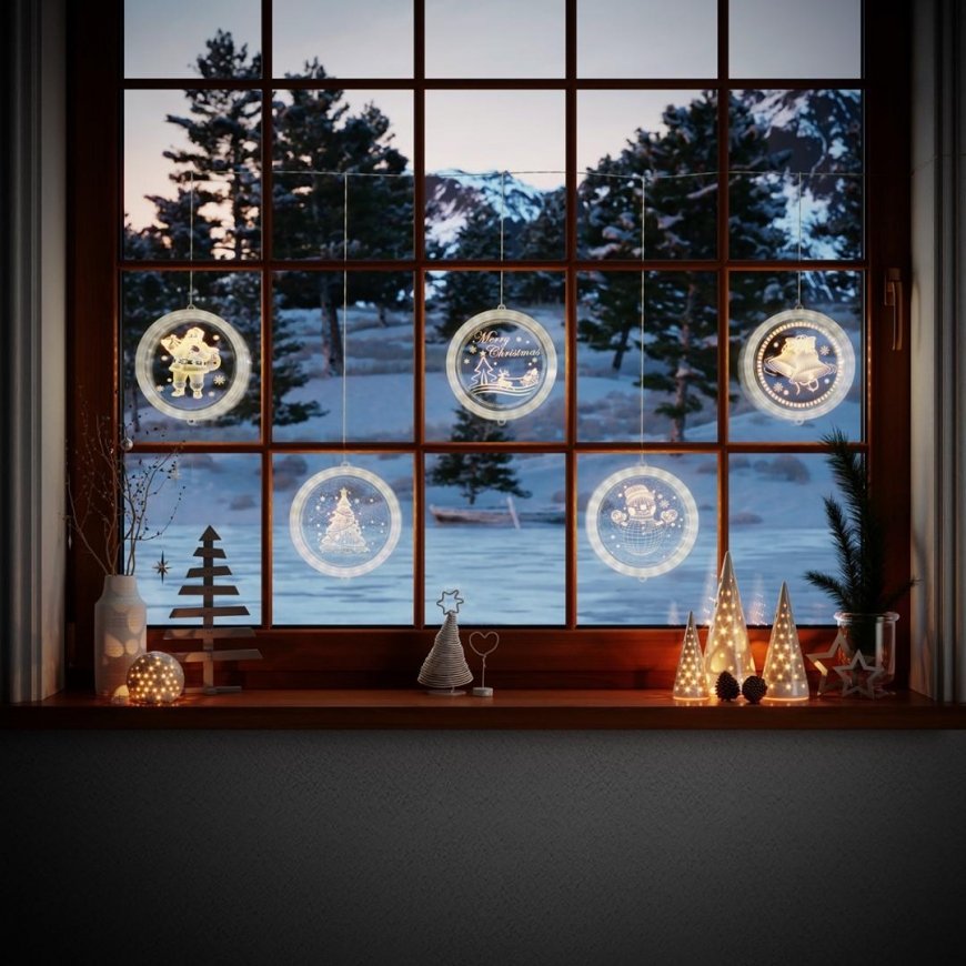 AmeliaHome LEDPL/AH/CHRISTMASMOOD/ROUND/SET/5PCS – 2