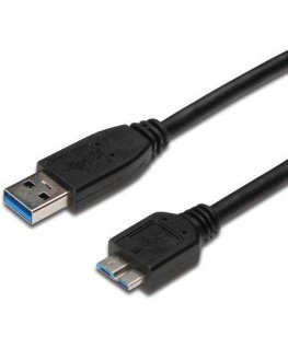USB kabelis PremiumCord USB-A - mikro B 1 m Melns (ku3ma1bk)