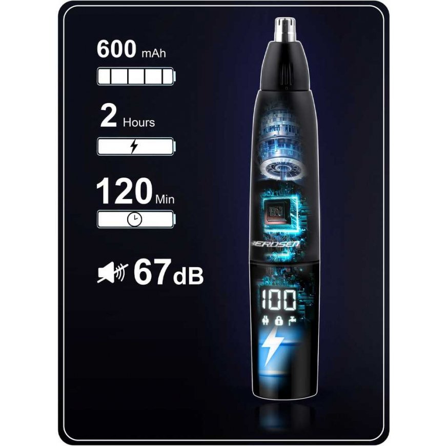 Nina ja kõrvade trimmer Berdsen BD-269 must – 2