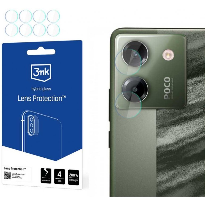 Hybrid Glass for Camera Lens 3mk Lens Protection for Xiaomi Poco