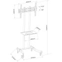 Techly ICA-TR23 подставка для телевизора/развлекательного центра 1 полка(и)