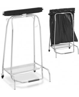 Royal Catering Trash Bag Shelf with Pedal Steel