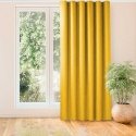 MILANA curtain mustard style classic sheer wavy stripe 7 cm chenille 420x225 HOMEDE MILANA curtain mustard style classic sheer wavy stripe 7 cm chenille 420x225 HOMEDE