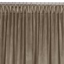 VILA curtain in sand color, classic transparent dragon stripe imitation, 7.5 cm, velvet, 265x225 HOMEDE VILA curtain in sand color, classic transparent dragon stripe imitation, 7.5 cm, velvet, 265x225 HOMEDE