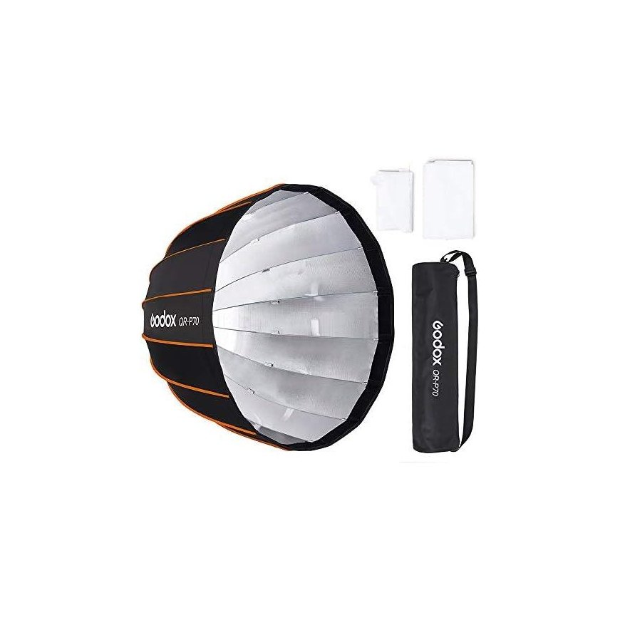 Godox ātrās atbrīvošanas paraboliskā mīkstā kaste QR P70 Bowens – 4