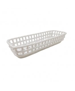 RITUAALID KODUS KINNITATUD Stačiakampis kott valge 40 x 12 x 8 cm