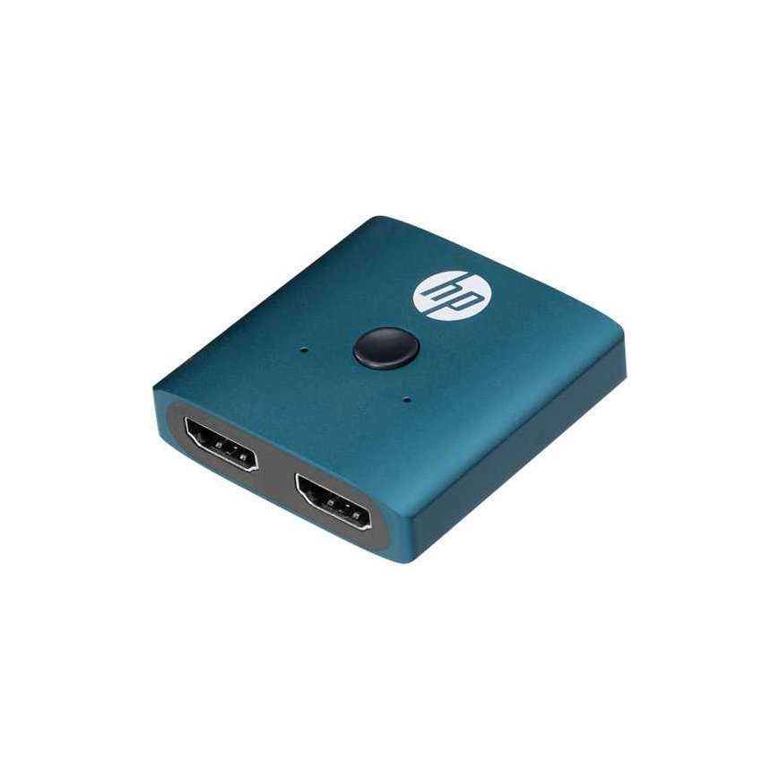 HP Sininen HDMI-kytkin, DHC-HD01V, HDMI N – 2x HDMI N, Morandi sininen, Hewlett-Packard
