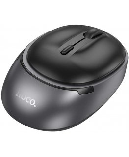 HOCO wireless computer mouse 2.4G 1600 dpi GM34 black metal gray