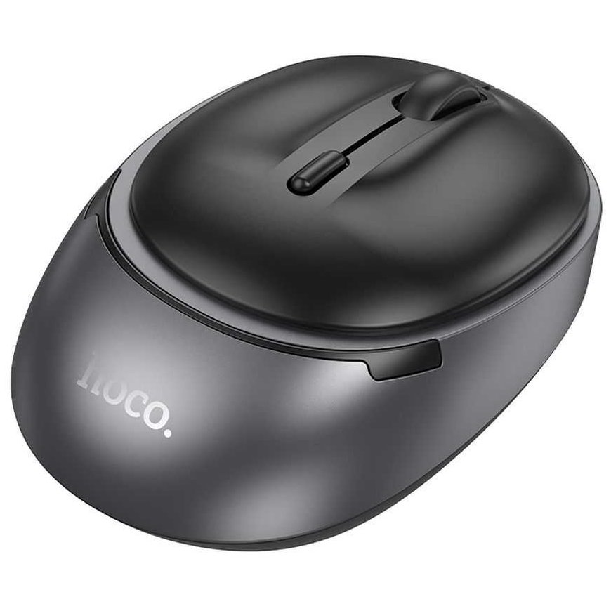 HOCO wireless computer mouse 2.4G 1600 dpi GM34 black metal gray