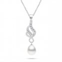 Brilio Silver Elegantiškas sidabro papuošalų rinkinys su cirkoniais ir perlais SET267W (auskarai, karoliai) Brilio Silver Elegantiškas sidabro papuošalų rinkinys su cirkoniais ir perlais SET267W (auskarai, karoliai)