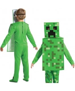 Платье костюма Крипера Minecraft на 10/12 лет