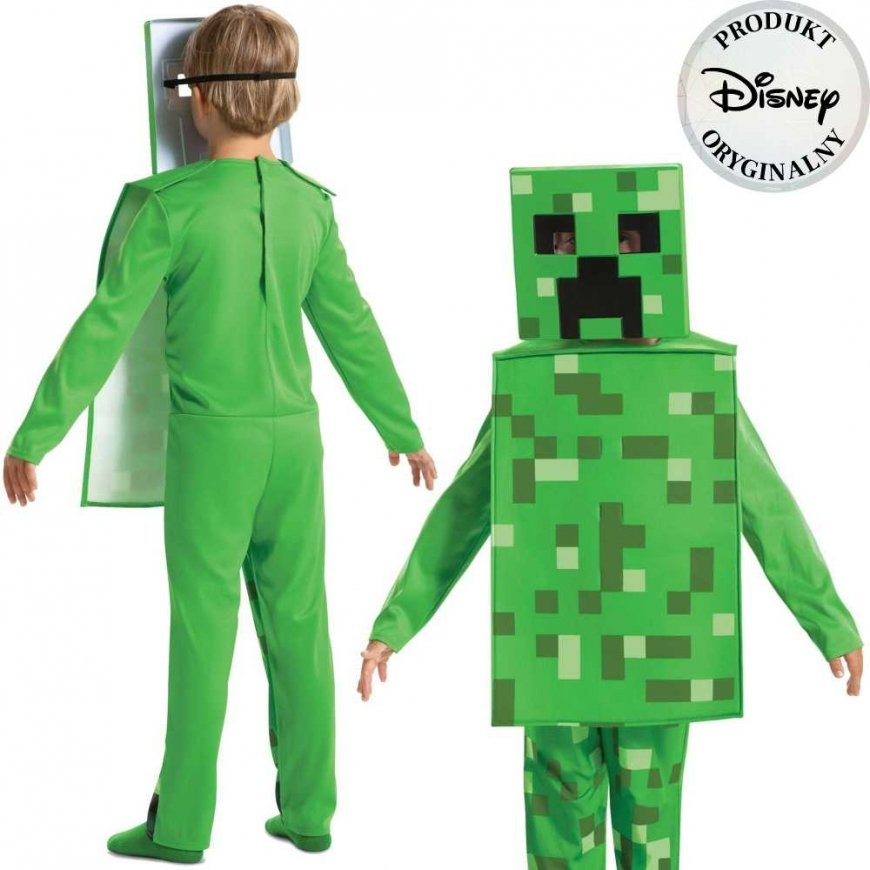 Minecraft Creeper costume dress for 10/12 years – 2