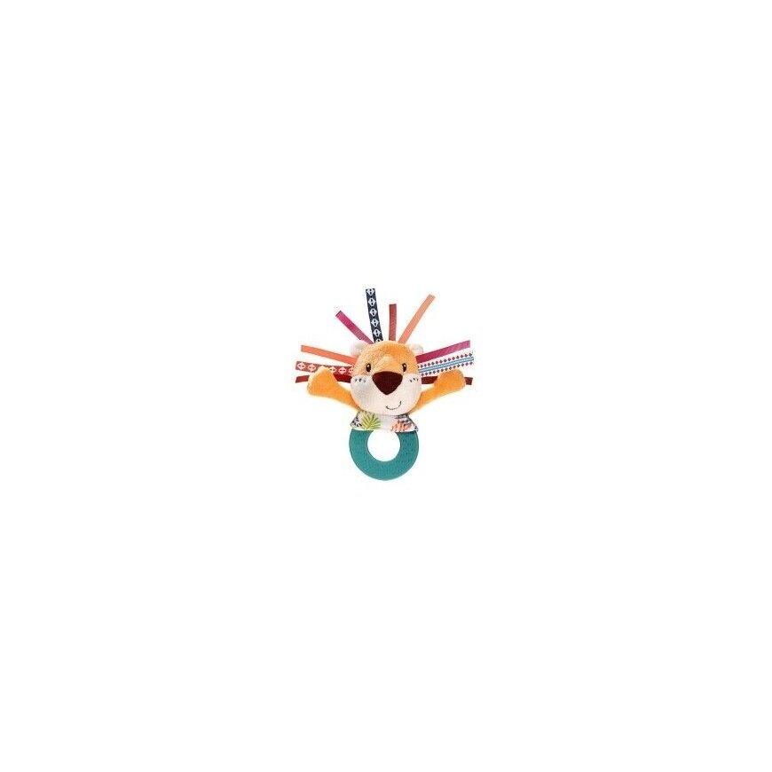 Lilliputiens Lew Jack rattle with teether