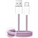 Puro Fabrik 2.0 10W USB-A - USB-C Kootud Kaabel 1.5m - Roosa