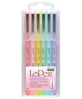 MARVY stilīgi pildspalvas ar plānu galu „Le Pen” 4300-6PX Pastel, 6 krāsas