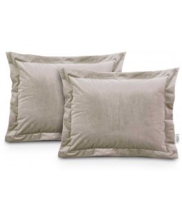 Dekoratiivne padjapüür VELVET liivavärvi glamuurne samet 50x70 ameliahome
