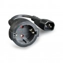 Cablexpert Conexion Shucko hembra a IEC C14 macho 0.15mts Cablexpert Conexion Shucko hembra a IEC C14 macho 0.15mts