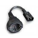 Cablexpert Conexion Shucko hembra a IEC C14 macho 0.15mts Cablexpert Conexion Shucko hembra a IEC C14 macho 0.15mts