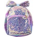 Lean Children's backpack with sequins and flowers, bows, purple 22 cm 2.8 l Lean Children's backpack with sequins and flowers, bows, purple 22 cm 2.8 l